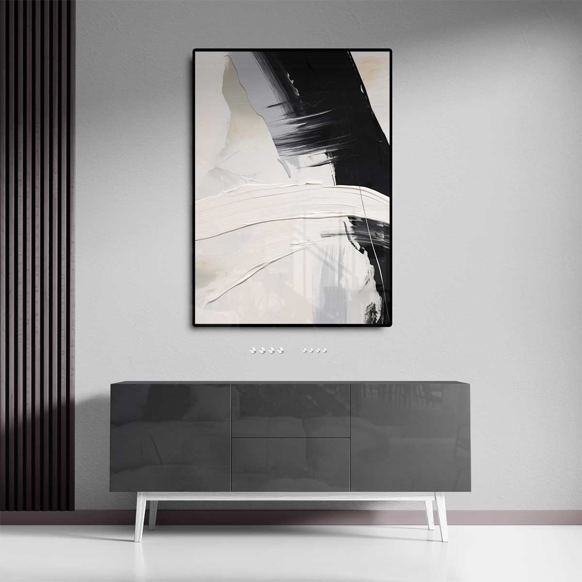 "Abstracte Minimalistische Expressie" Kunstwerk-canvas-dibond-plexiglas-wanddecoratie-WallArtistic