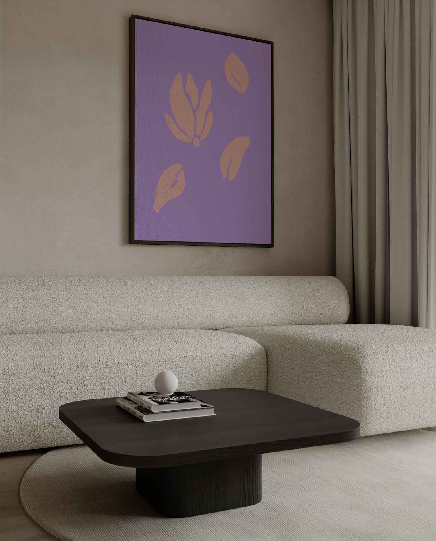 Vrolijke Bloesem Vormen Kunstwerk-canvas-dibond-plexiglas-wanddecoratie-WallArtistic