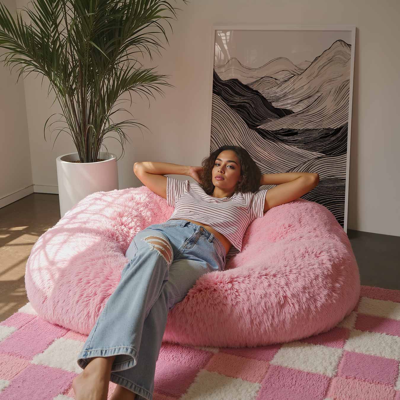 Abstracte Bergen in Lijnen Poster-WallArtistic