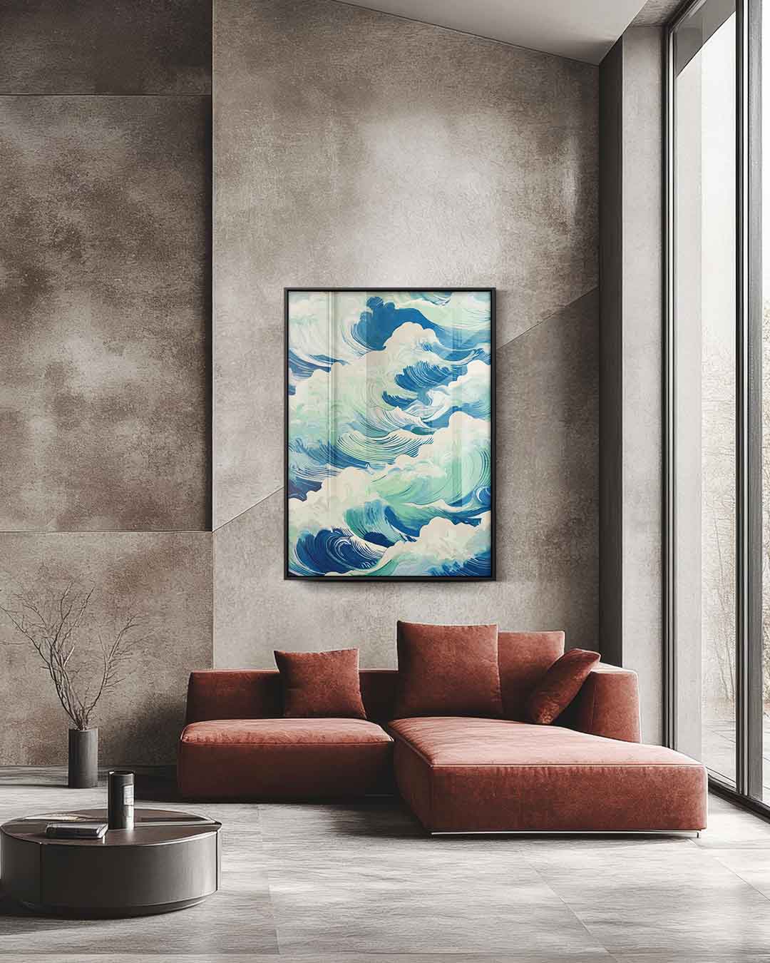 Energie van de Oceaan Kunstwerk-canvas-dibond-plexiglas-wanddecoratie-WallArtistic