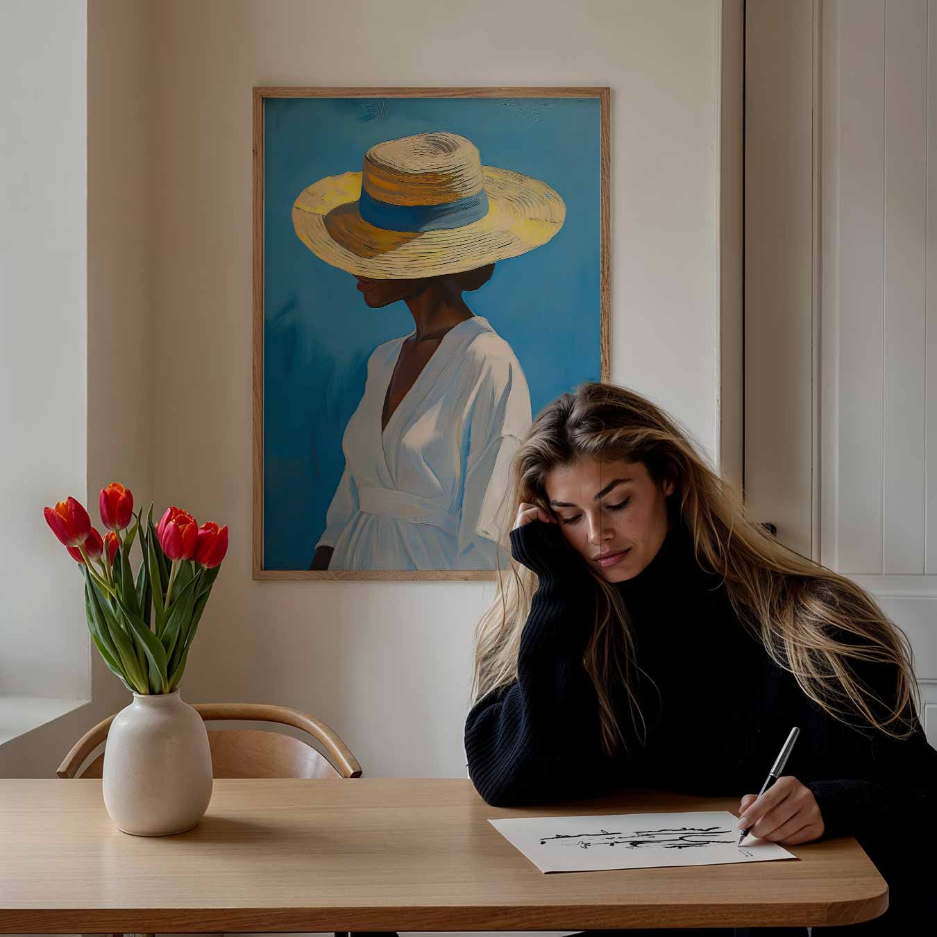 Zomerse Elegantie Wanddecoratie Poster-WallArtistic