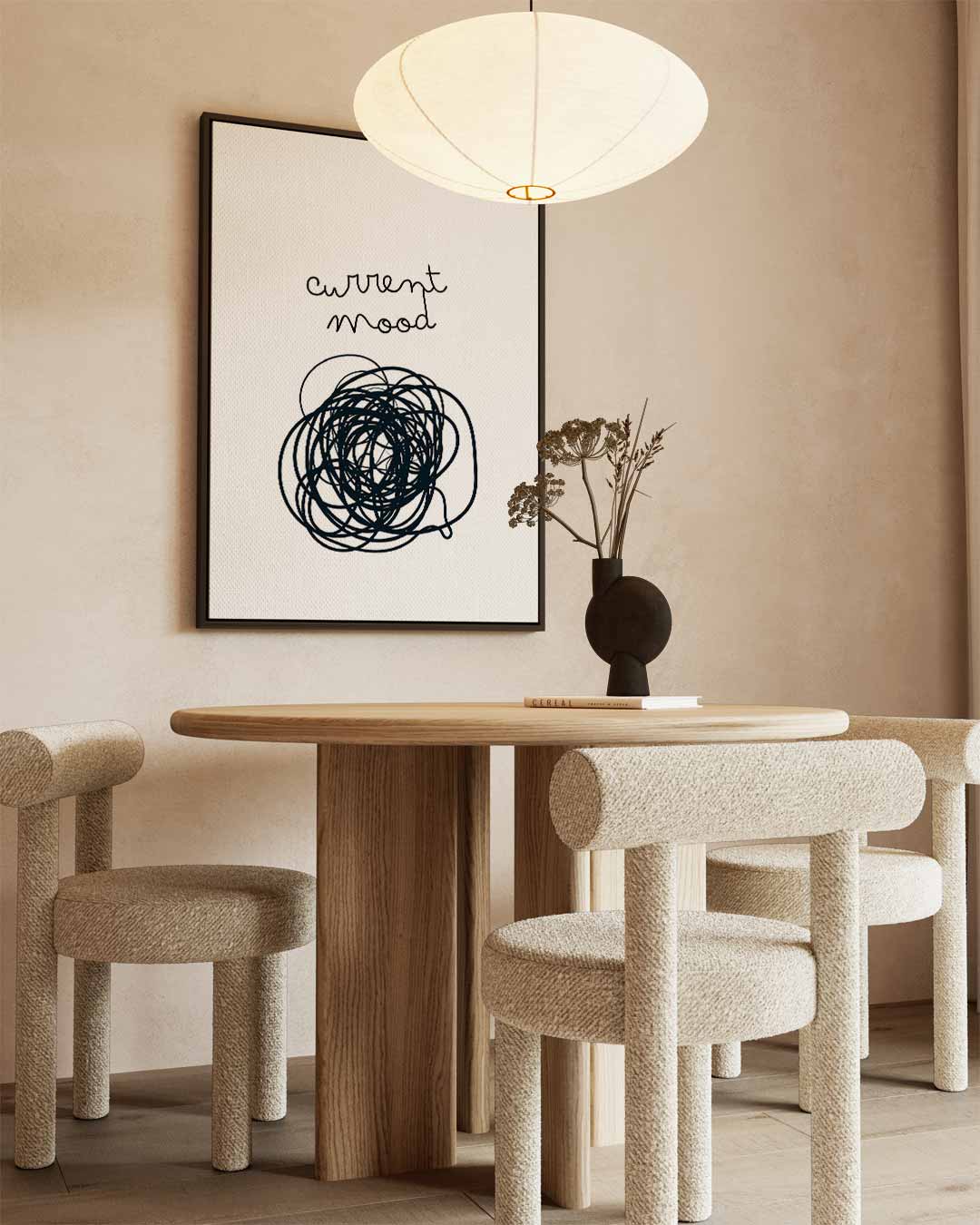 Chaotische Stemming Poster Kunstwerk-canvas-dibond-plexiglas-wanddecoratie-WallArtistic