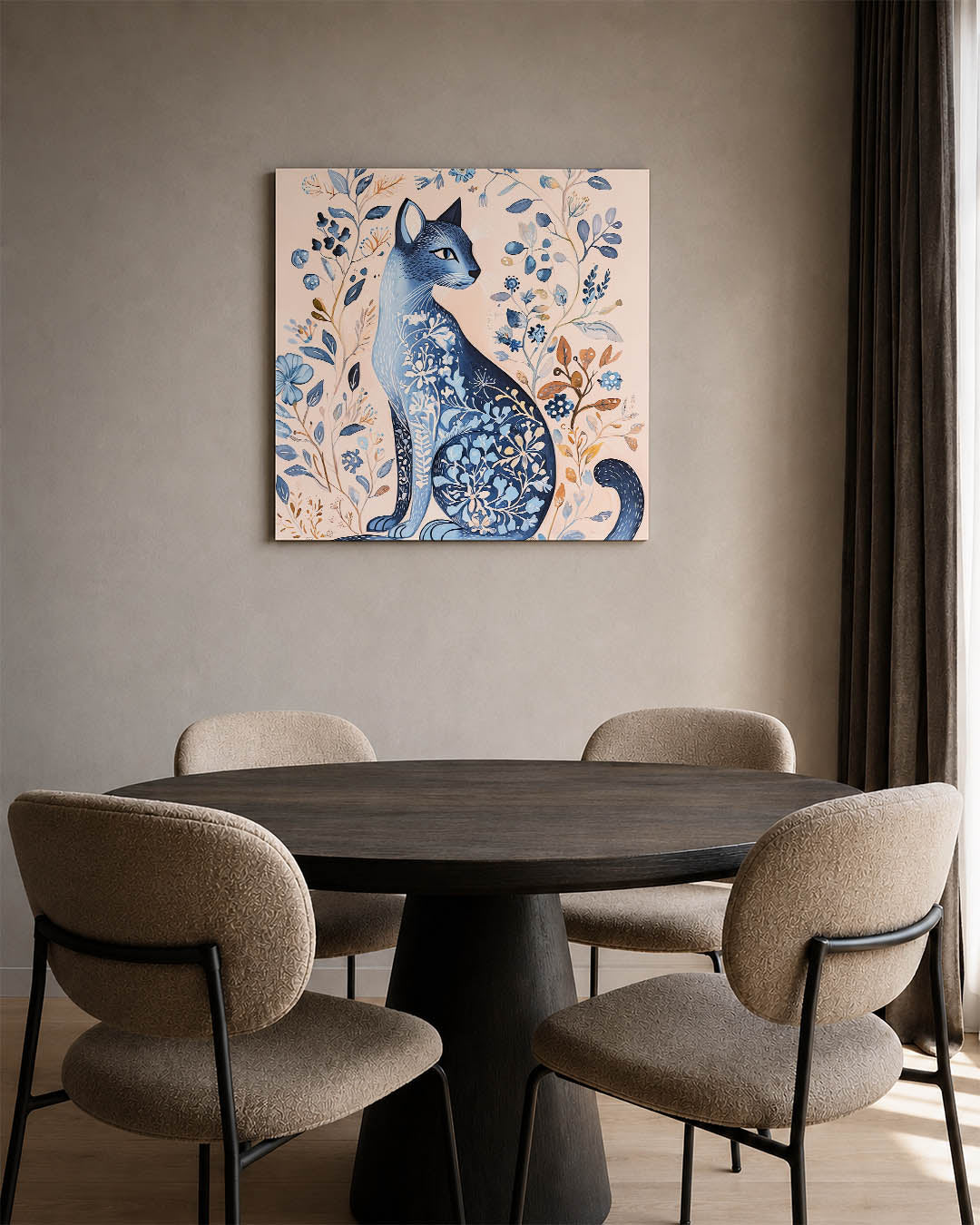 Fantasierijke kat Kunstwerk