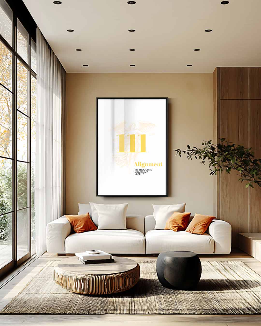 Engel en Getallen Affirmatie Kunstwerk Kunstwerk-canvas-dibond-plexiglas-wanddecoratie-WallArtistic