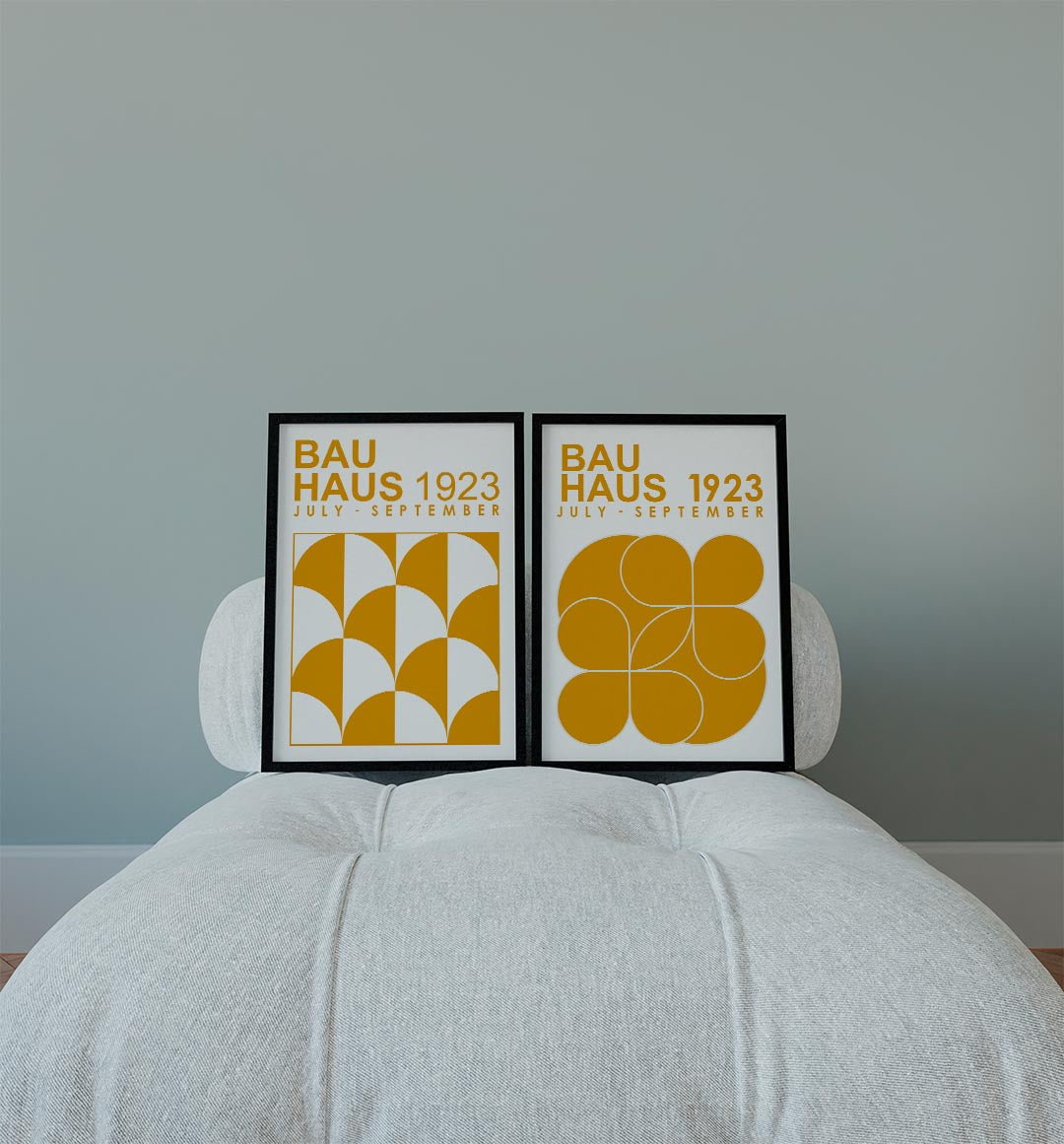 Halfronde vormen Posterset