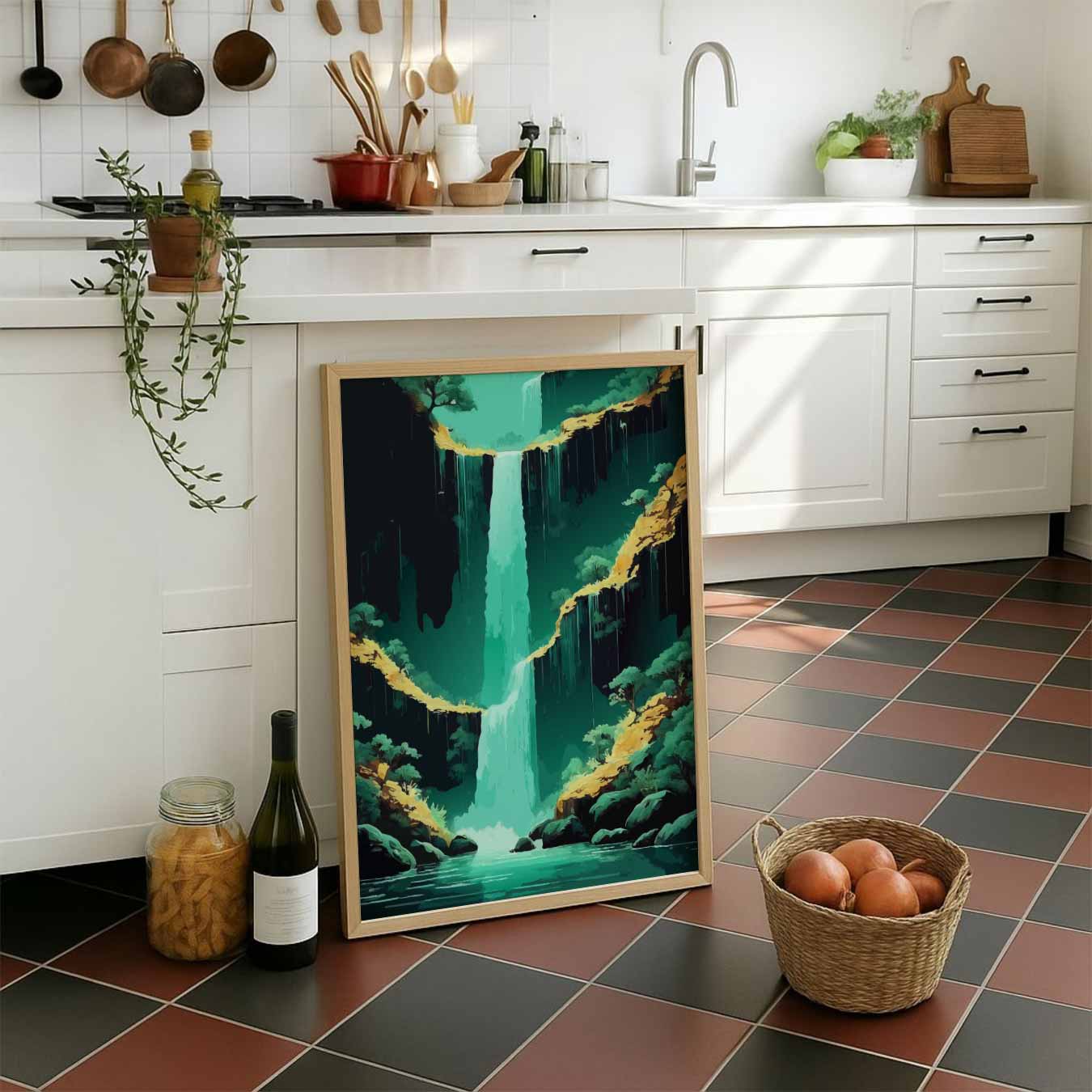Adembenemende Watervallen Poster