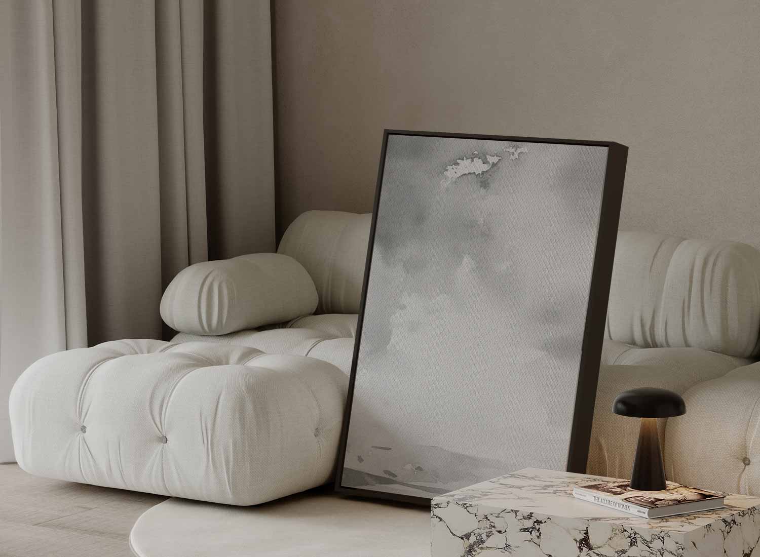 Rustige Hemel - Abstract Landschap Kunstwerk-canvas-dibond-plexiglas-wanddecoratie-WallArtistic