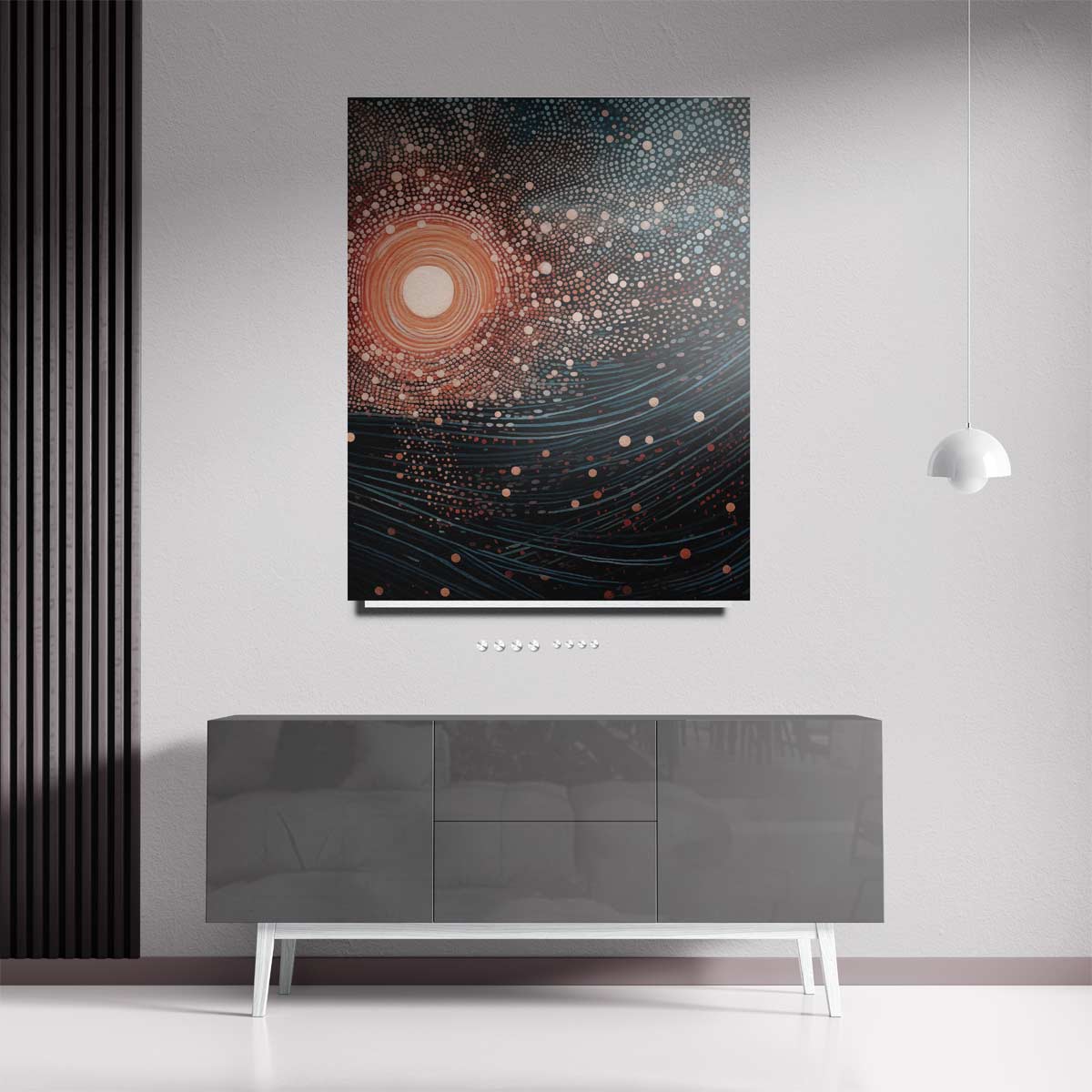 Dansende Sterrenhemel Kunstwerk-canvas-dibond-plexiglas-wanddecoratie-WallArtistic