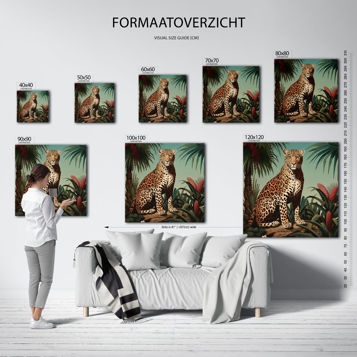 Luipaard in jungle Poster