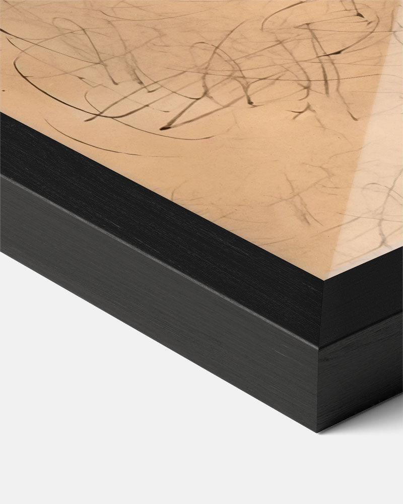 Subtiele Beige Kunstposter-WallArtistic
