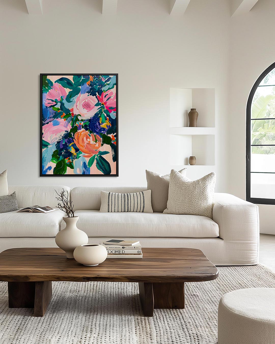 Kleurrijke bloemenpracht Kunstwerk
