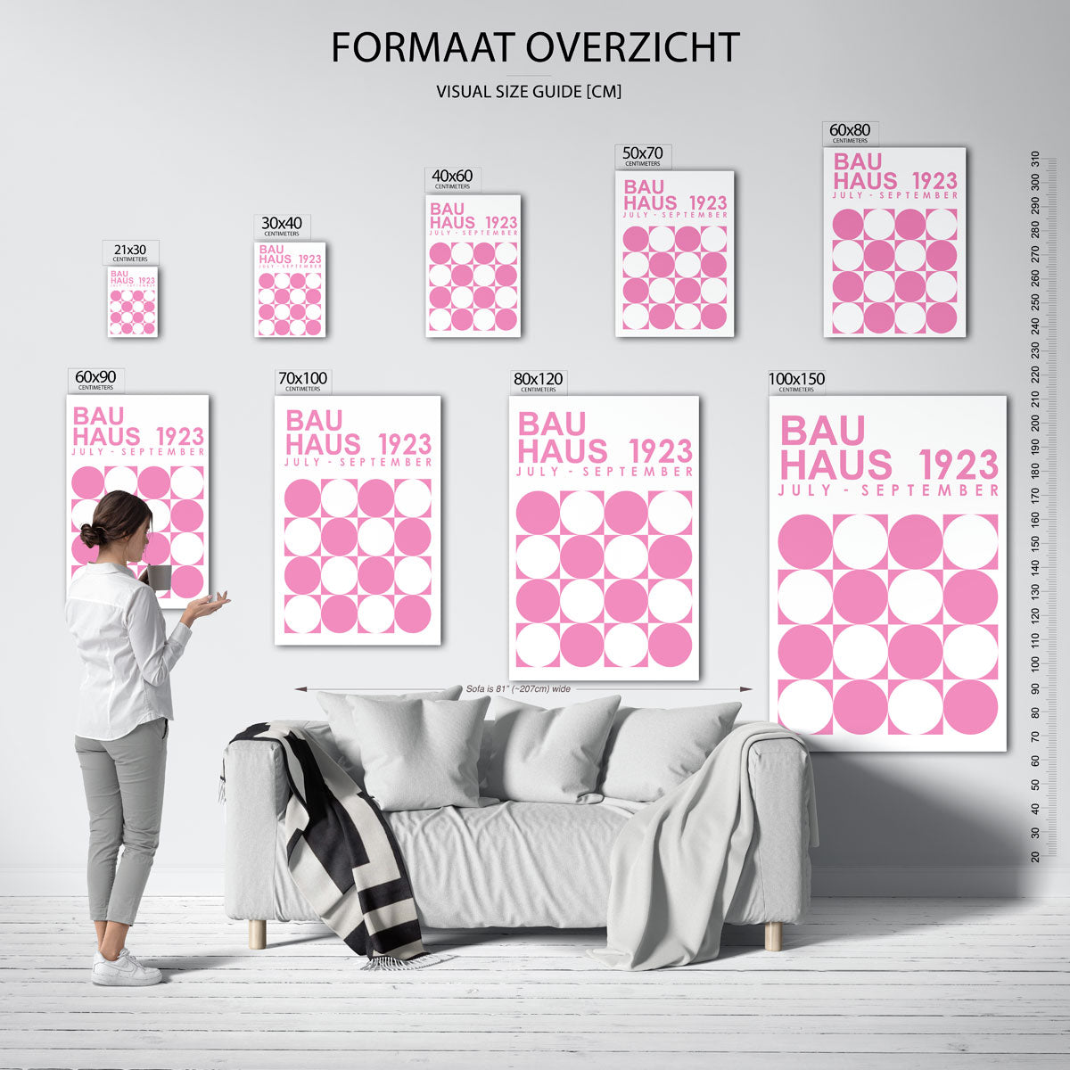 Cirkelpatroon en tekst Poster