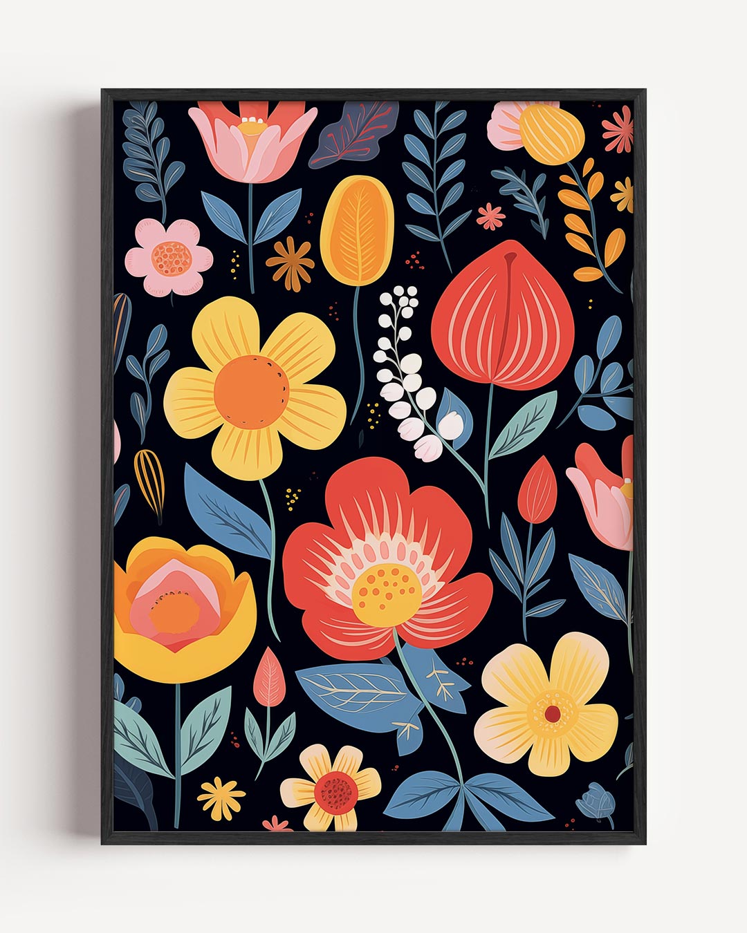 Bloemenparadijs Wanddecoratie Poster-WallArtistic