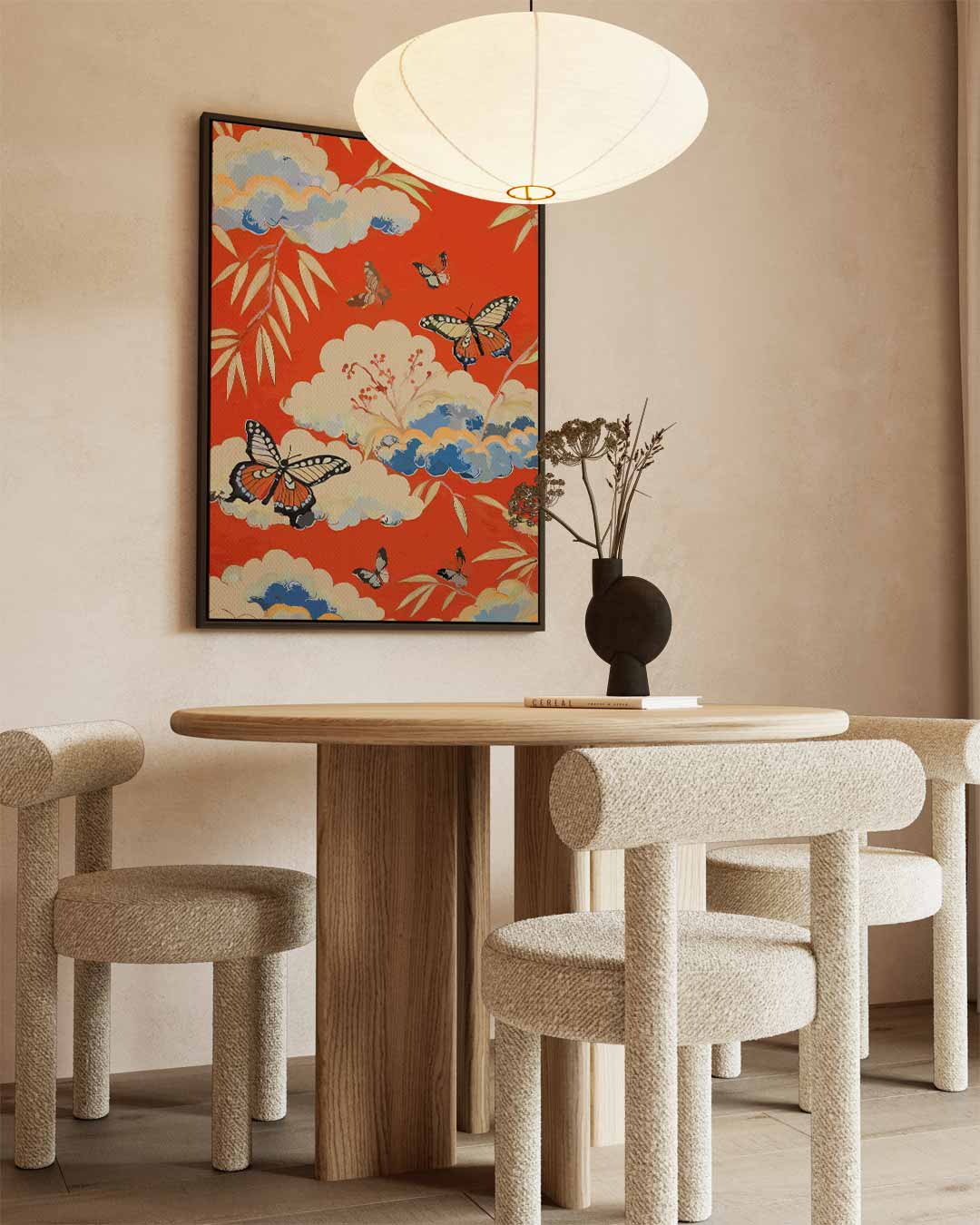Vlinders in de Lucht Kunstwerk-canvas-dibond-plexiglas-wanddecoratie-WallArtistic