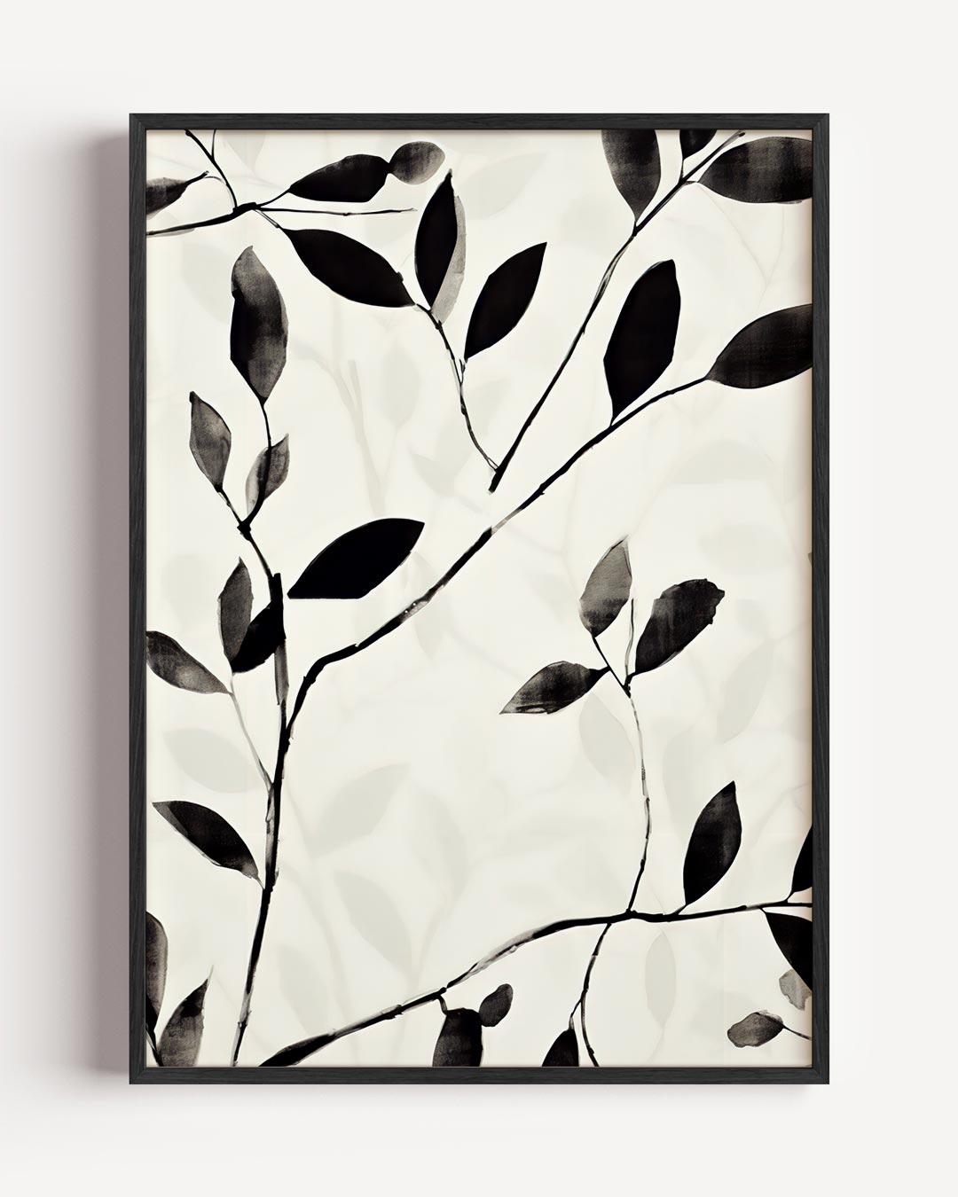 Artistieke Botanische Zwart-Wit Poster-WallArtistic