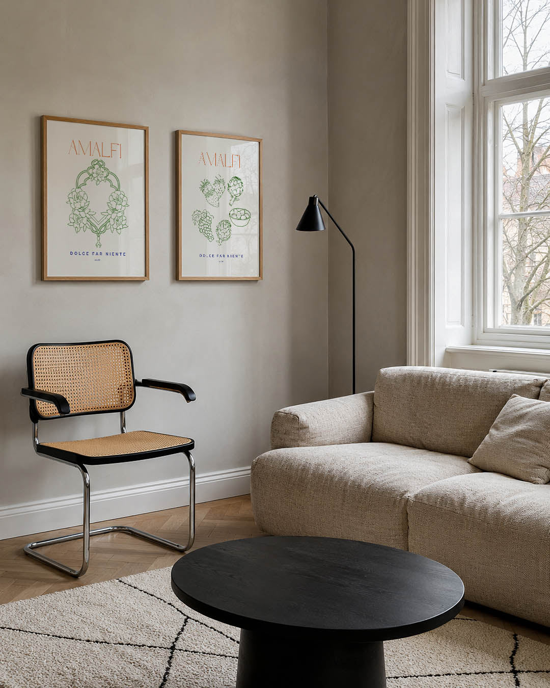 Bloemrijke symmetrie Posterset