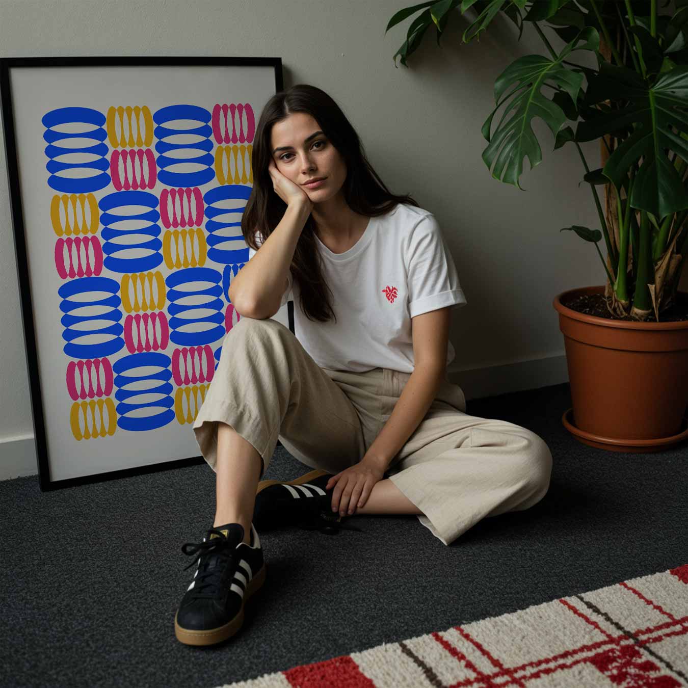 Kleurrijke Patronenpracht Poster-WallArtistic