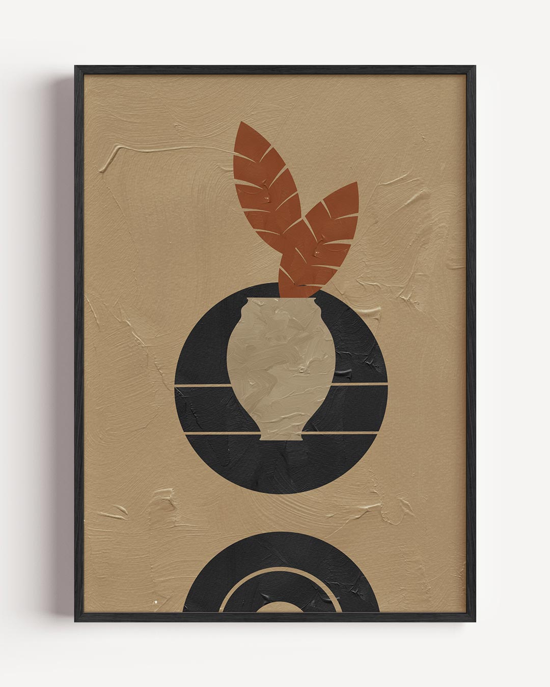 Moderne Abstracte Vaas Poster-WallArtistic