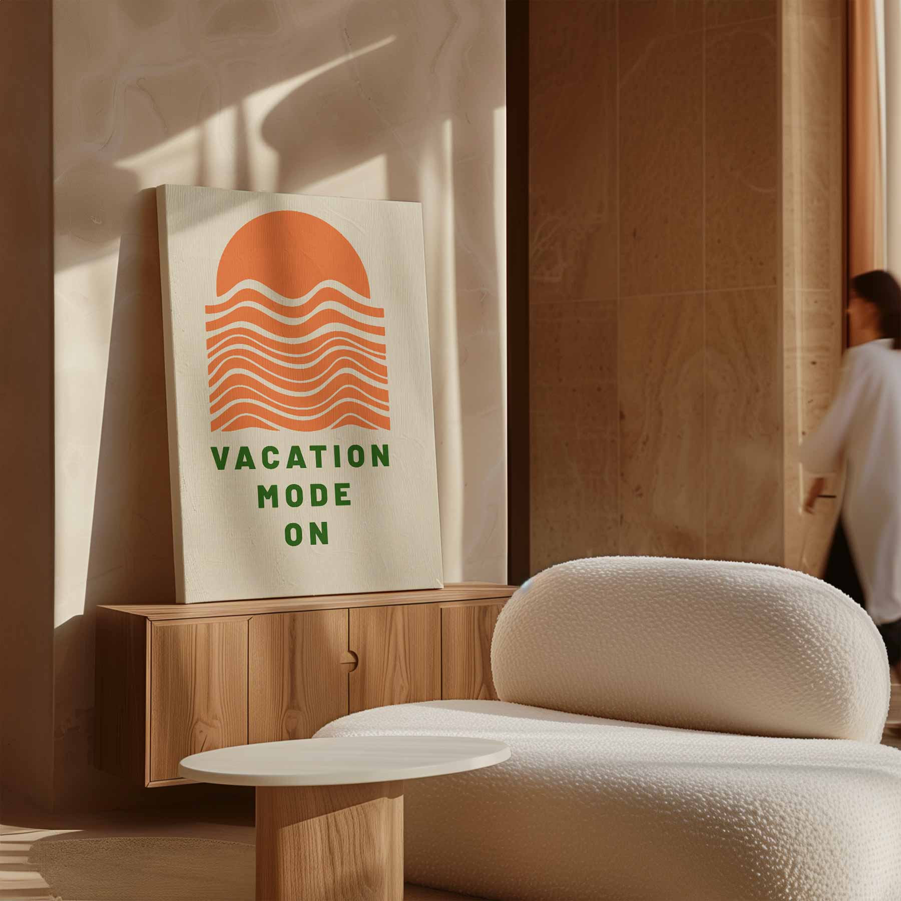 Vakantiemodus Aan Kunstwerk-canvas-dibond-plexiglas-wanddecoratie-WallArtistic