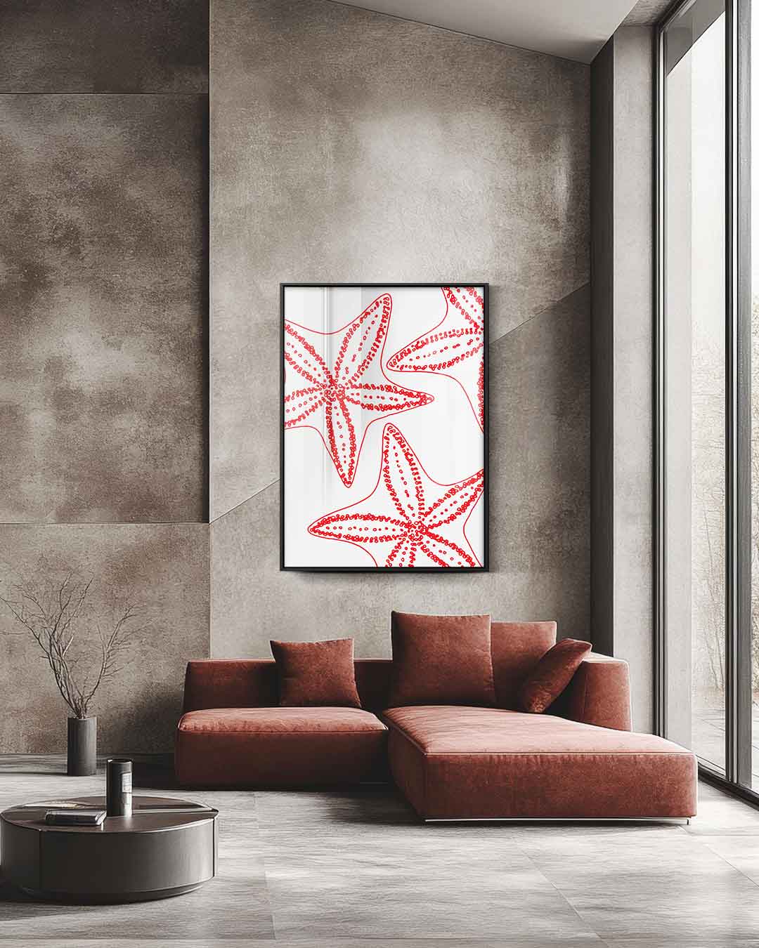 Sterren van de Zee Kunstwerk-canvas-dibond-plexiglas-wanddecoratie-WallArtistic