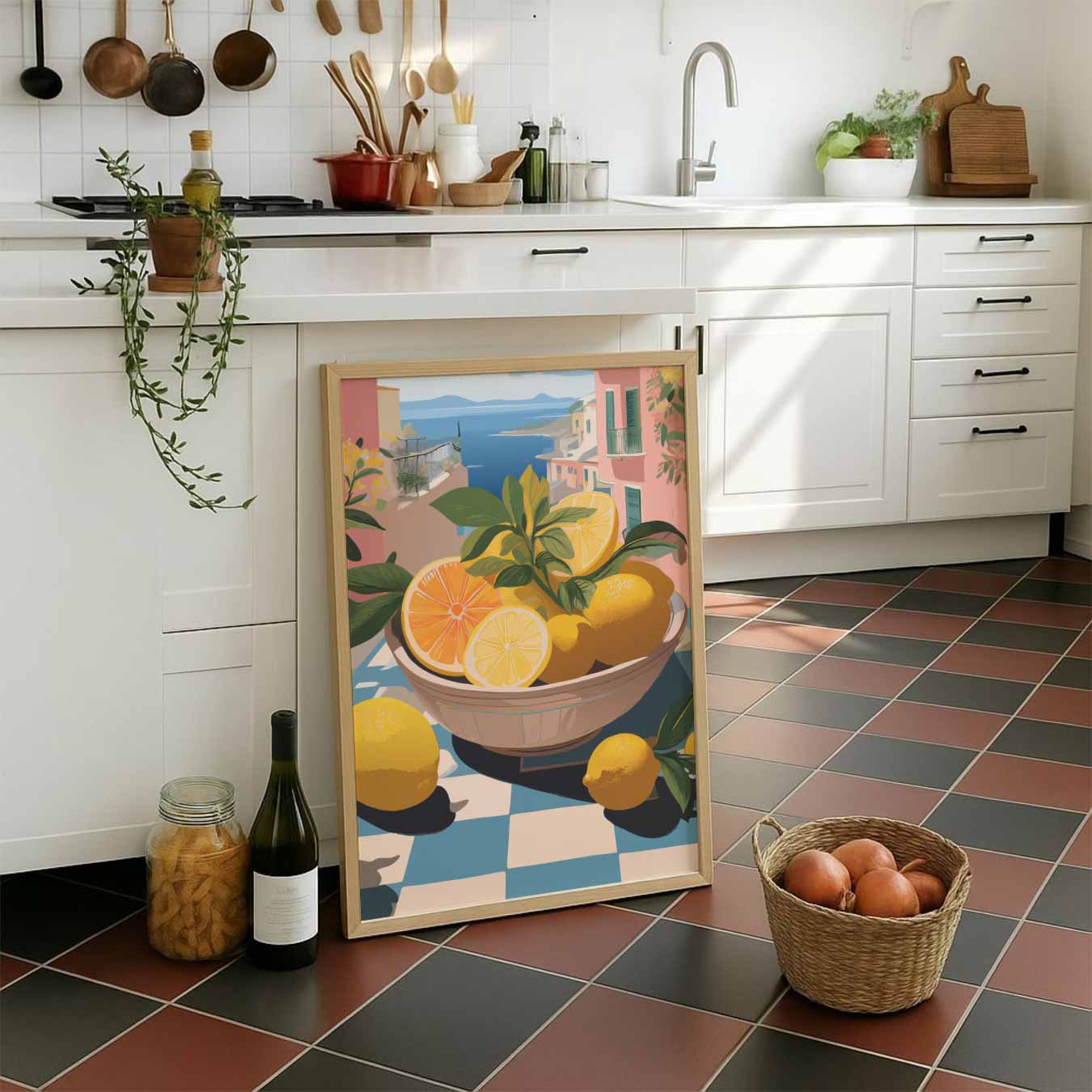 Zonnige Citrustrio Poster-WallArtistic