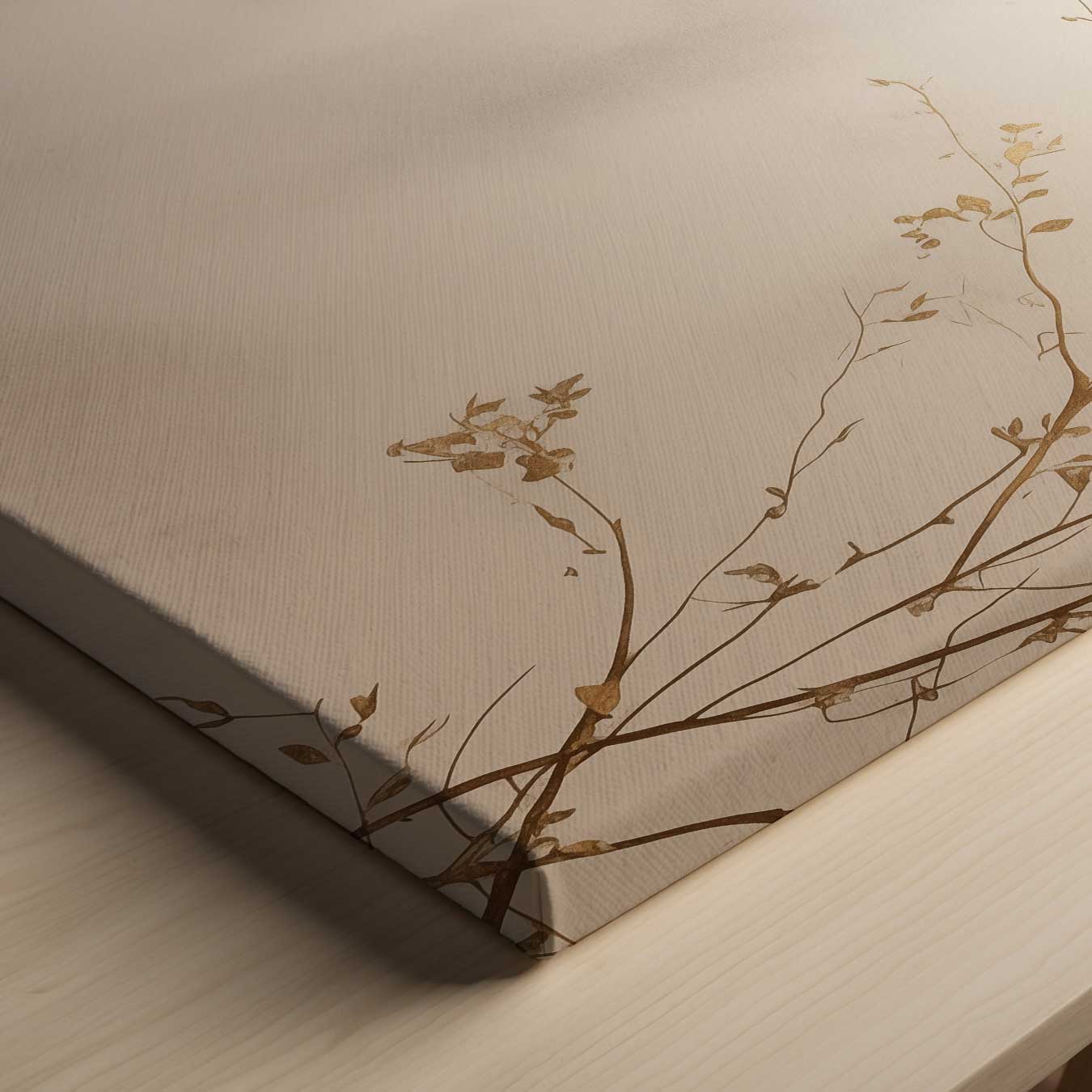 Gouden Herfst Stilte Kunstwerk-canvas-dibond-plexiglas-wanddecoratie-WallArtistic