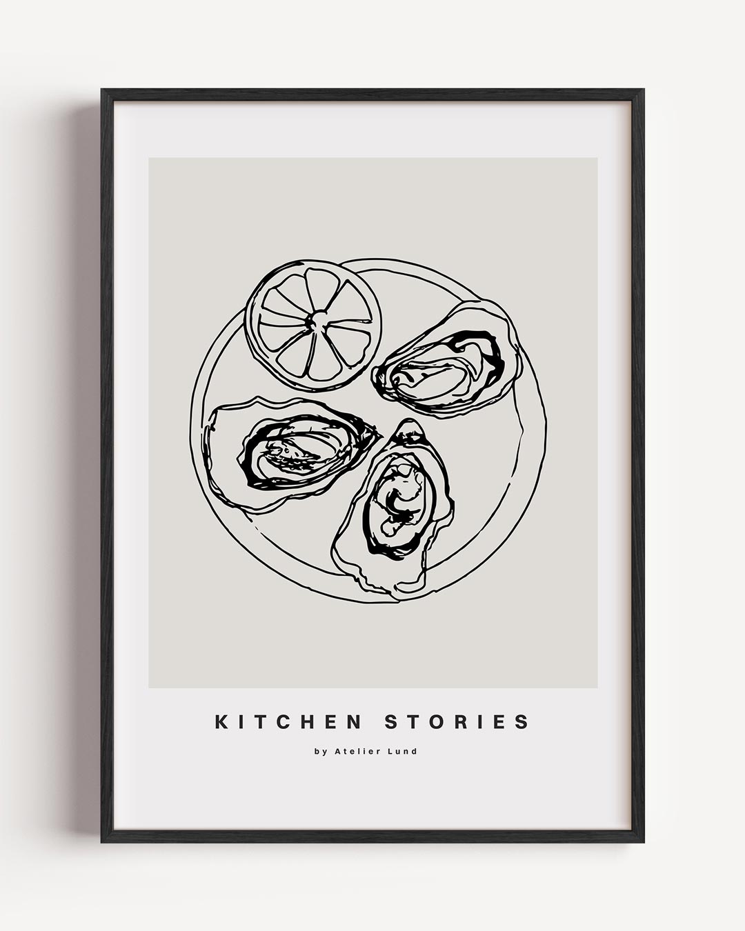 Stijlvolle Keuken Illustratie Poster-WallArtistic