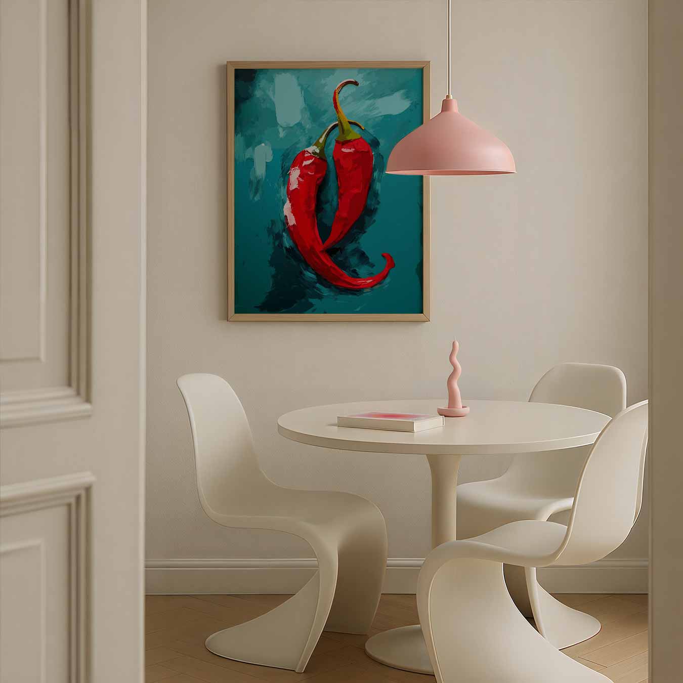 Pittige Paprika Kunstposter