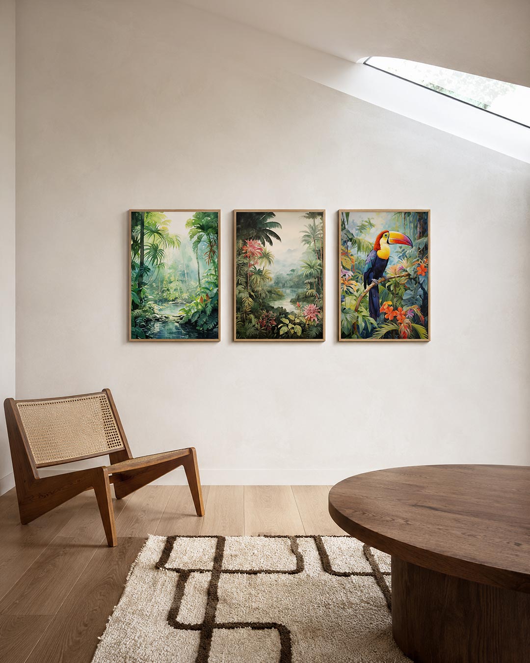 Groene jungle harmonie Posterset