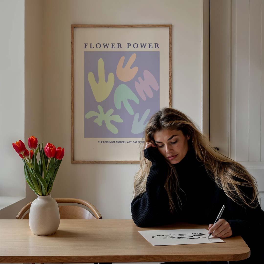 Flower Power Kunstposter-WallArtistic