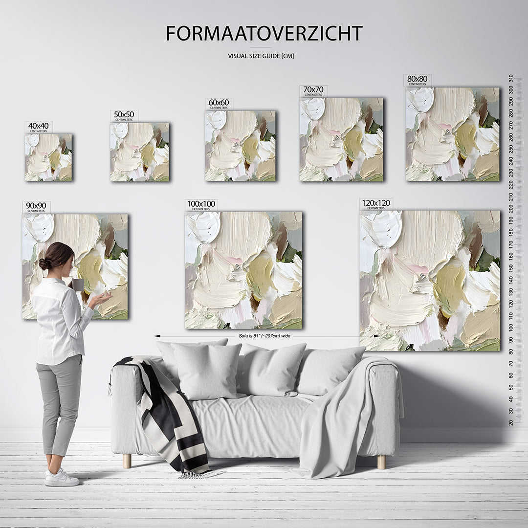 Organische kleurencompositie Kunstwerk