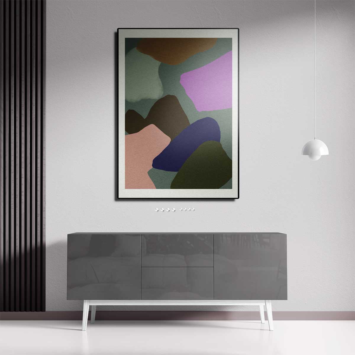 Kleurrijk Abstract Harmonie Kunstwerk-canvas-dibond-plexiglas-wanddecoratie-WallArtistic