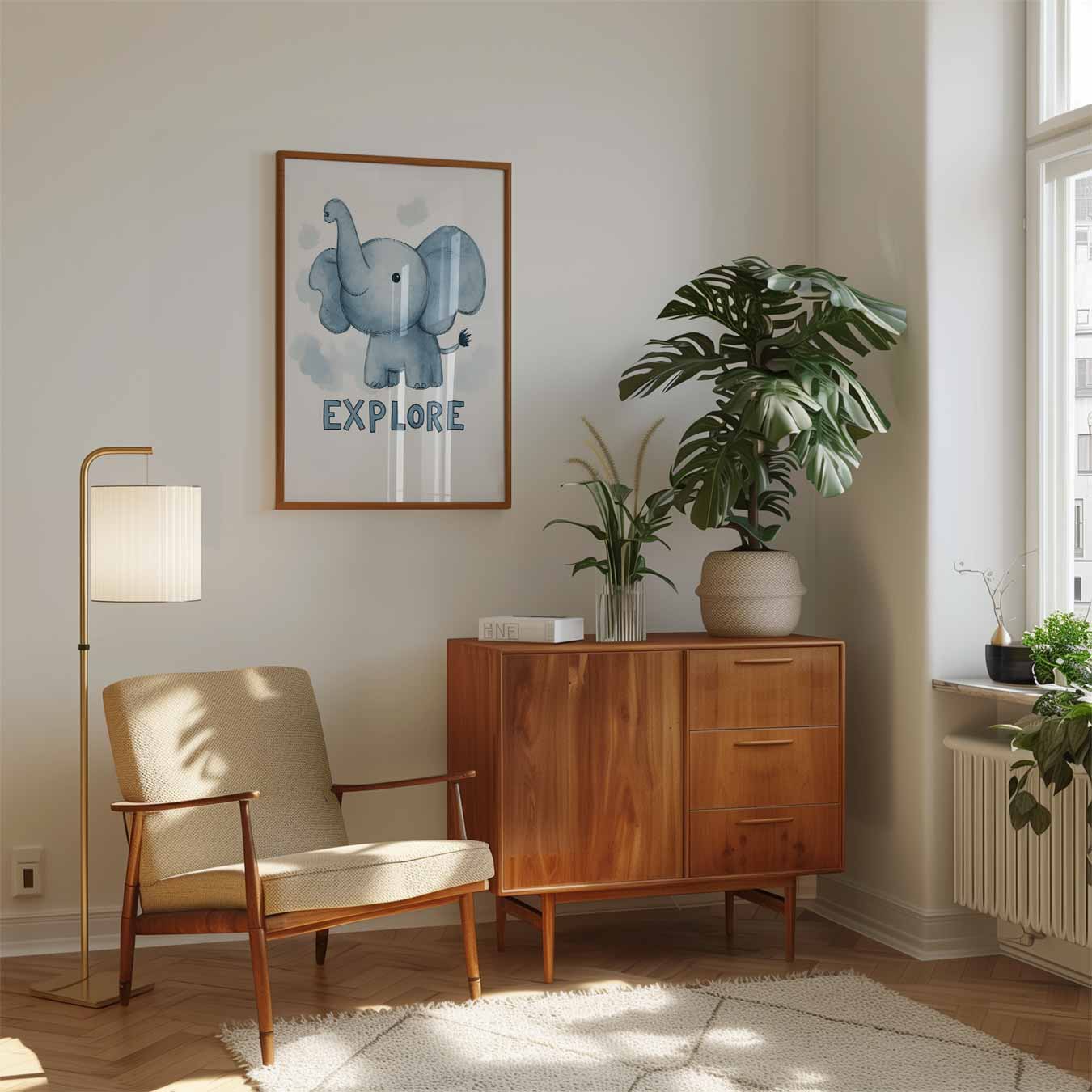 Droomolifant Explore Poster-WallArtistic