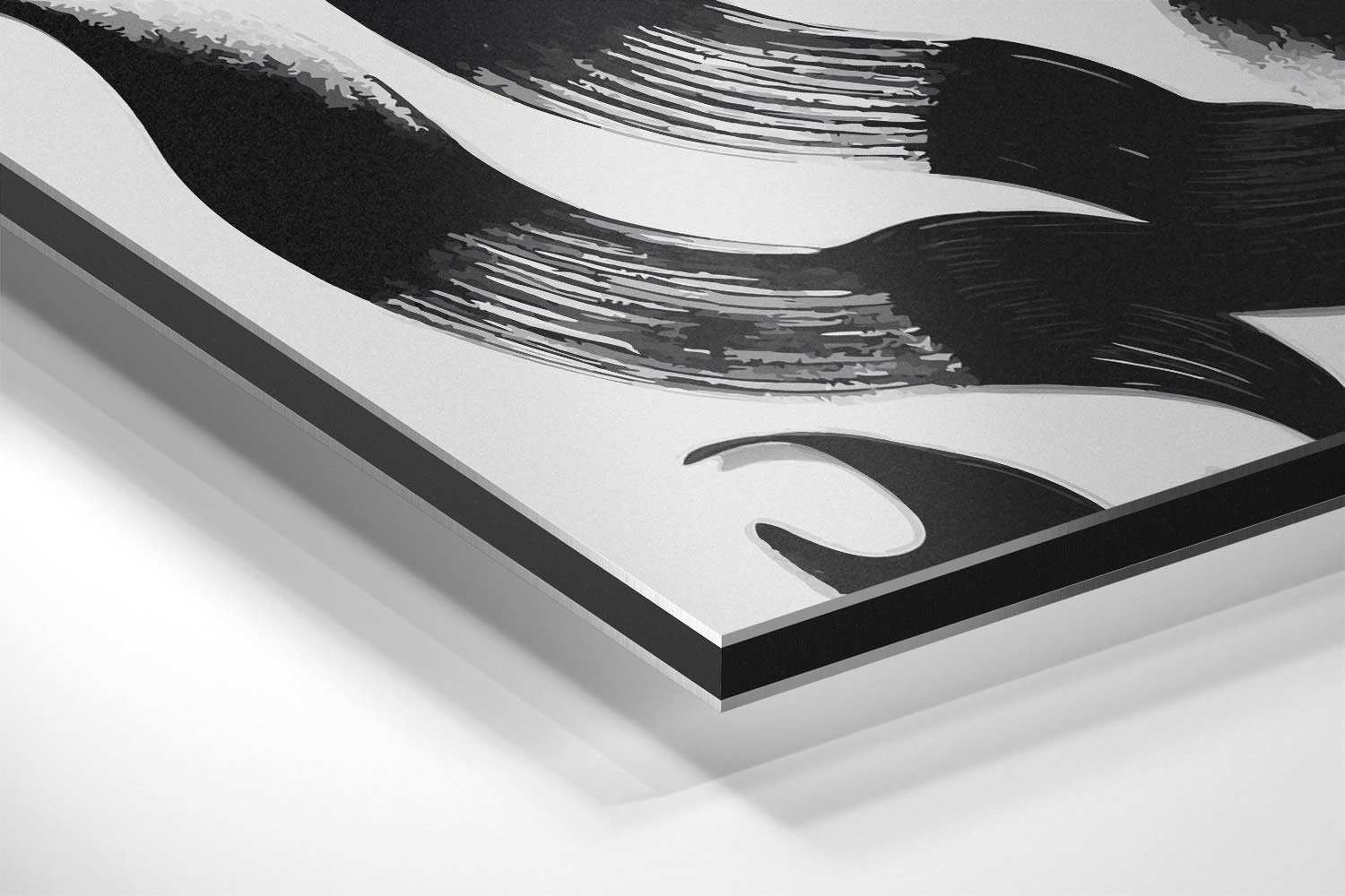Dansende Penseelstreken Kunstwerk Kunstwerk-canvas-dibond-plexiglas-wanddecoratie-WallArtistic