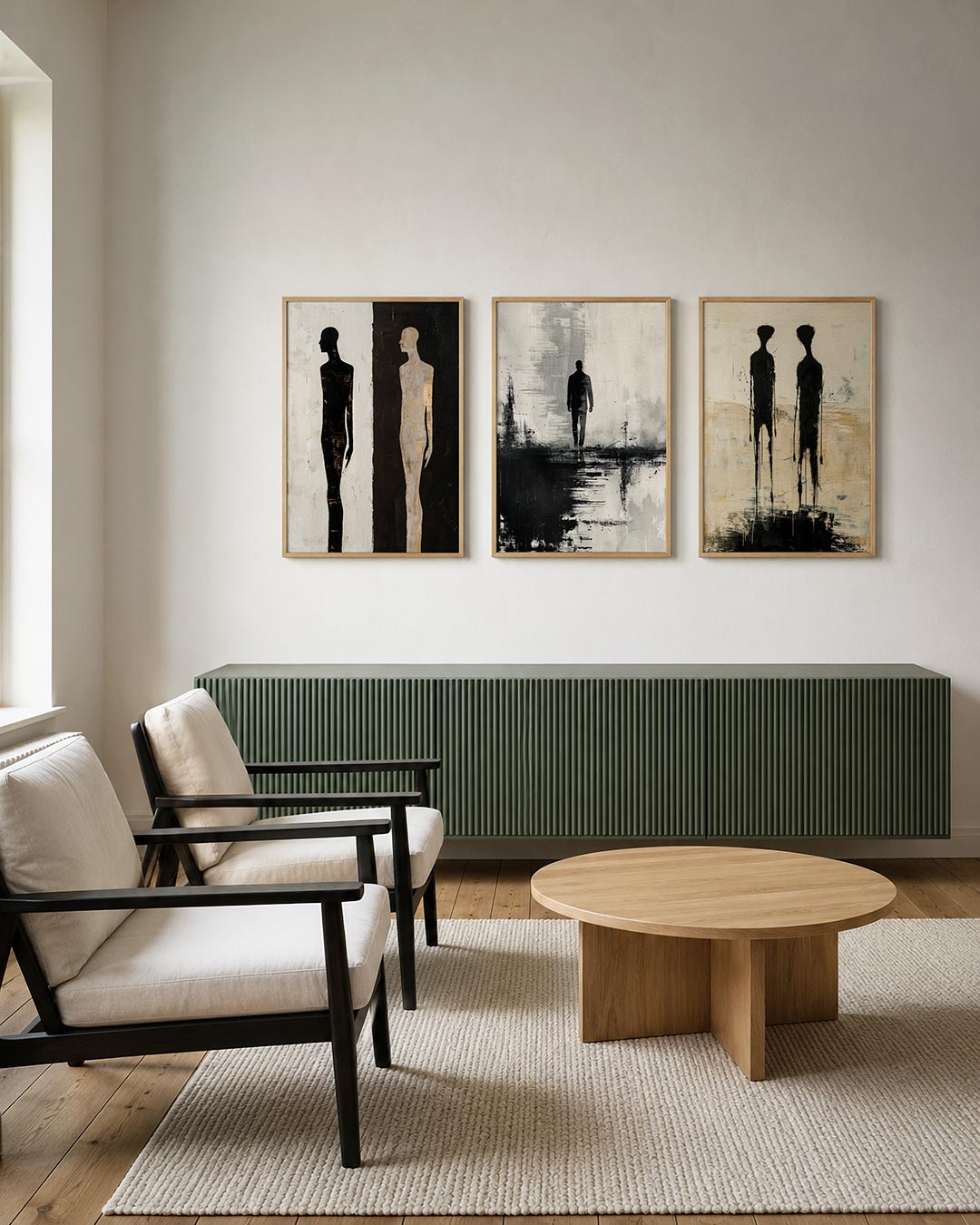 Silhouet contrast Posterset
