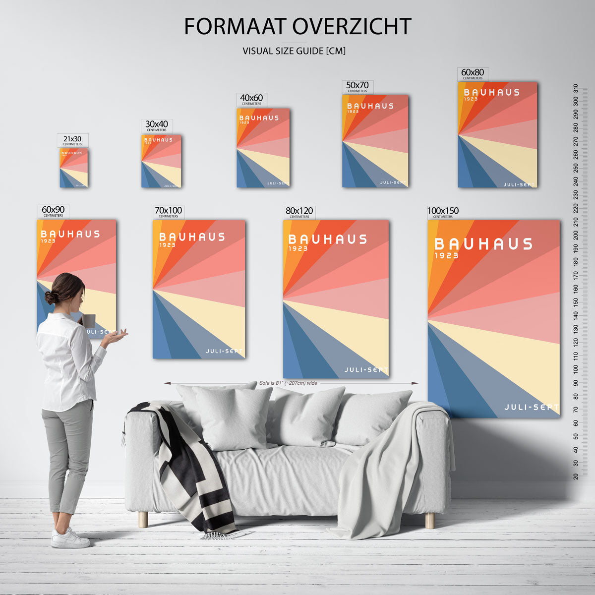 Stralende kleurvlakken Poster