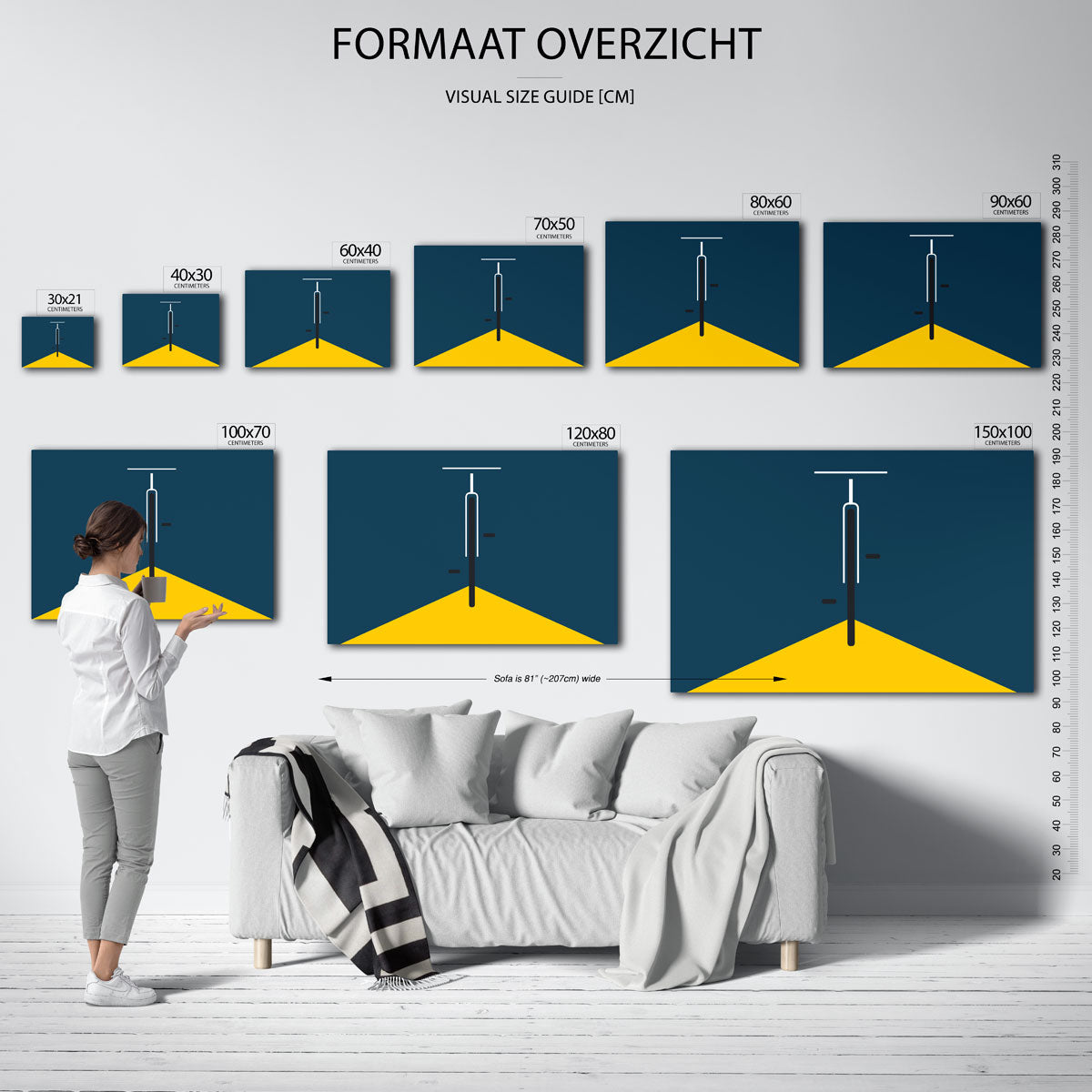 Lijnen en vlakken Poster