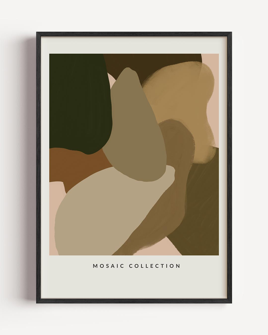 Abstracte Aardetinten Kunstposter-WallArtistic