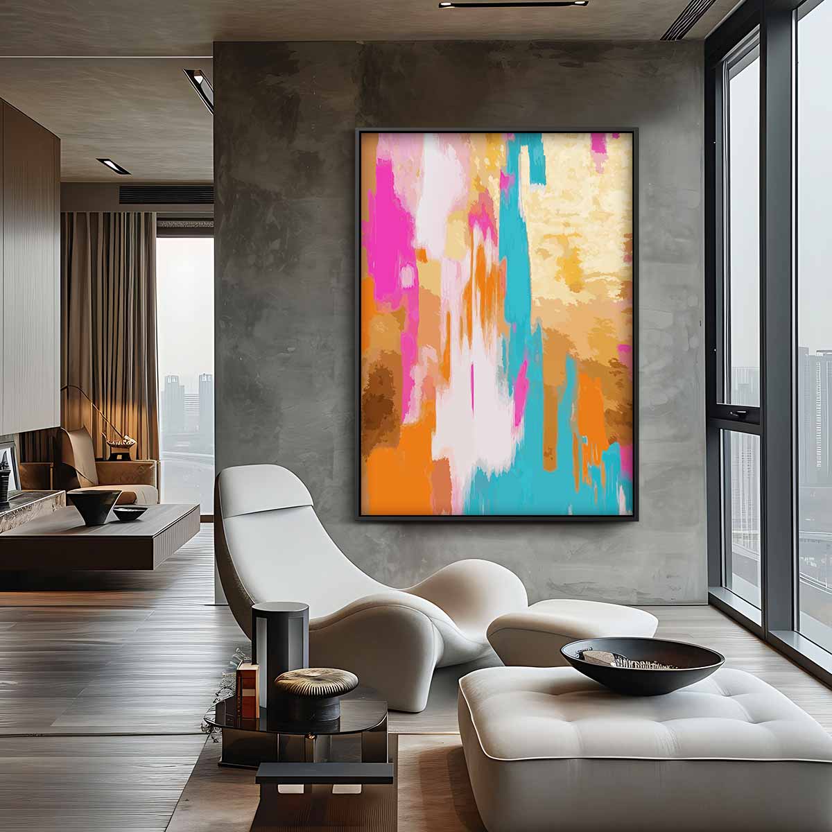 Kleurrijke Dromen Kunstwerk-canvas-dibond-plexiglas-wanddecoratie-WallArtistic