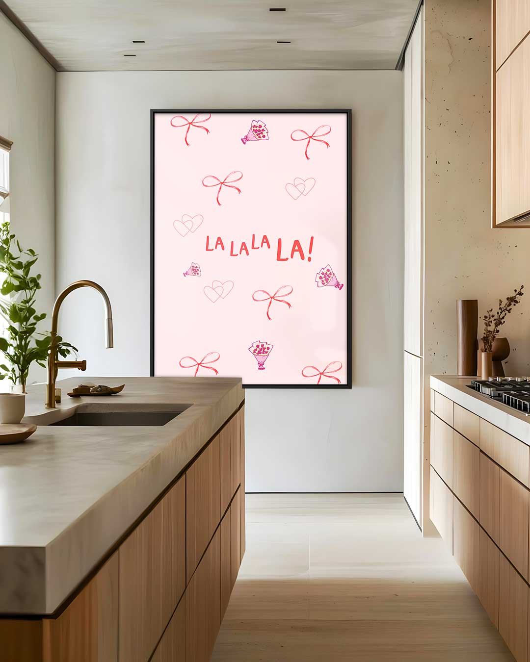 Romantische Blos Boodschap Kunstwerk-canvas-dibond-plexiglas-wanddecoratie-WallArtistic