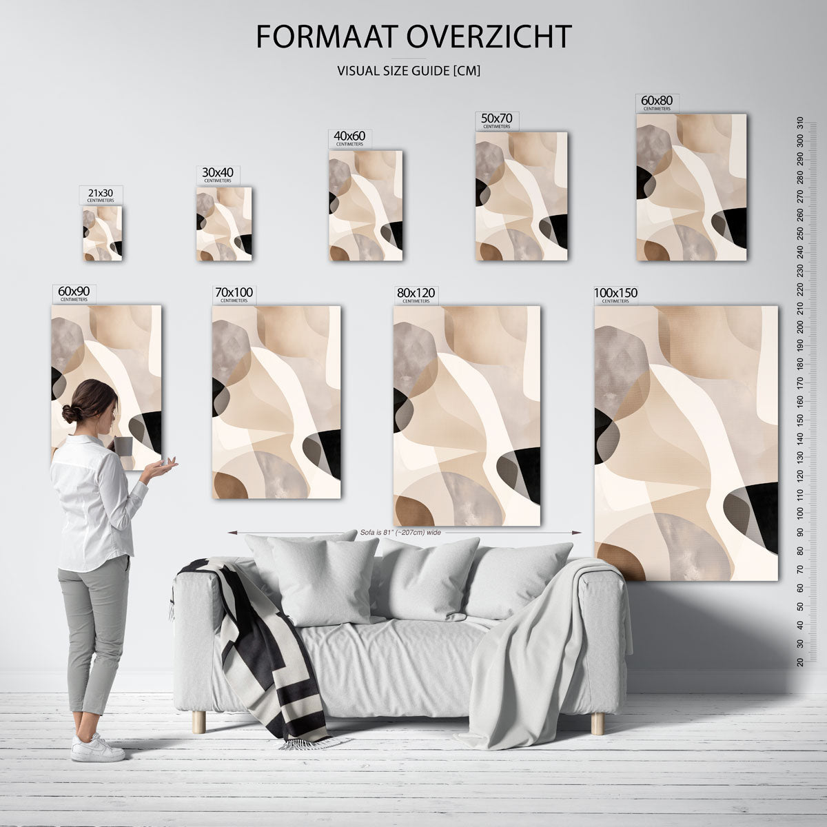Abstracte vormen Poster