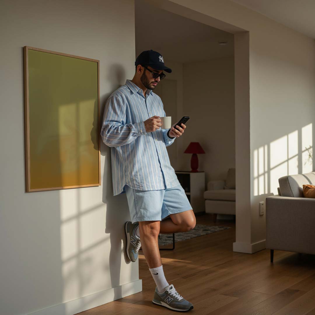 Gouden Zonsondergang Abstract Poster-WallArtistic