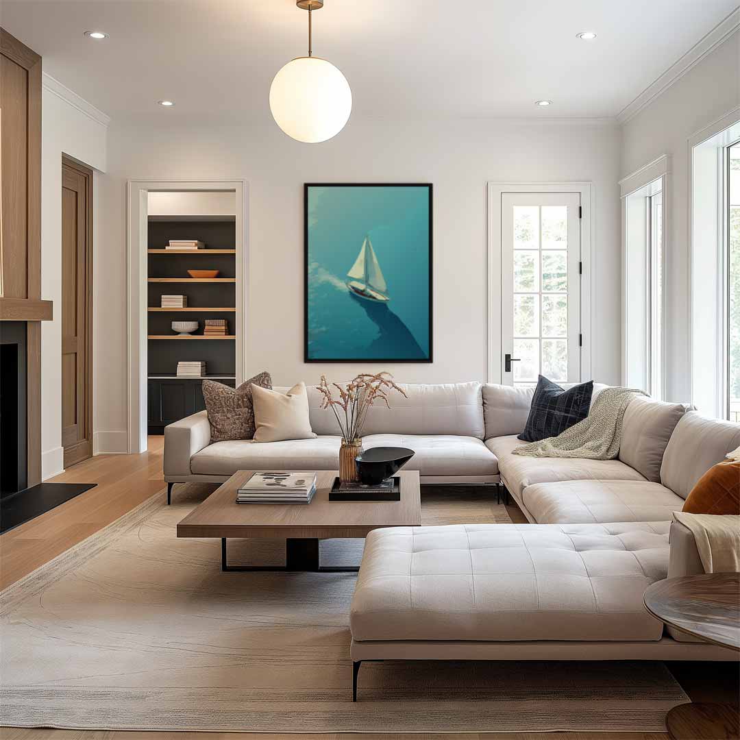 Zacht Briesje op Zee Kunstwerk-canvas-dibond-plexiglas-wanddecoratie-WallArtistic