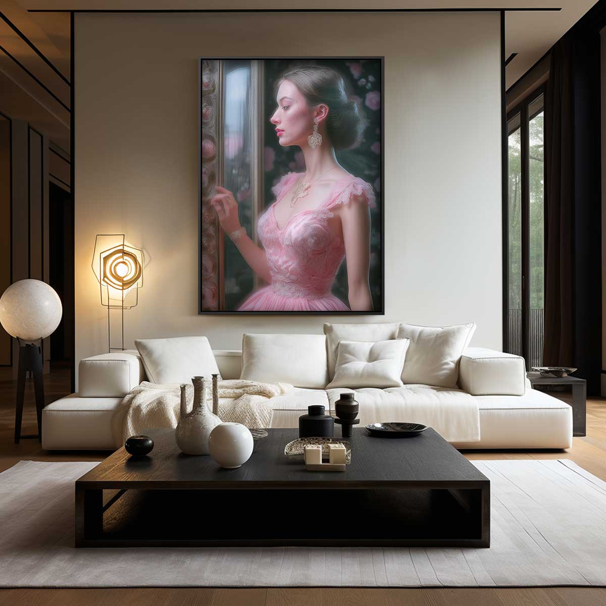 Dromerige Reflectie Kunstwerk-canvas-dibond-plexiglas-wanddecoratie-WallArtistic