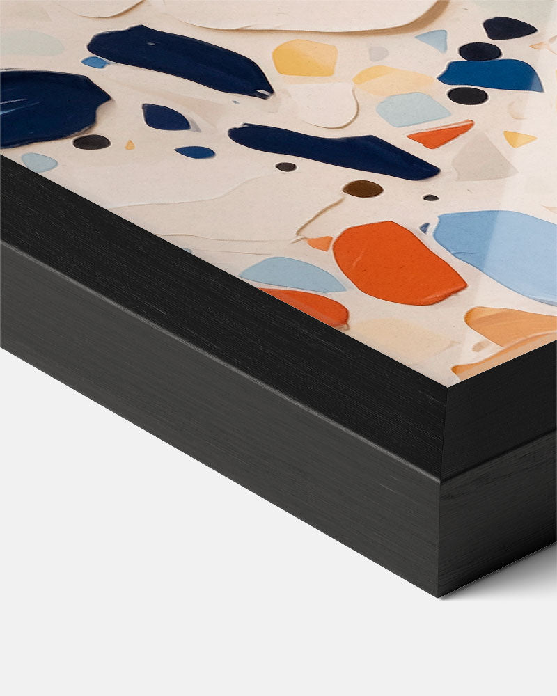 Moderne Kleurexplosie Terrazzo Poster-WallArtistic