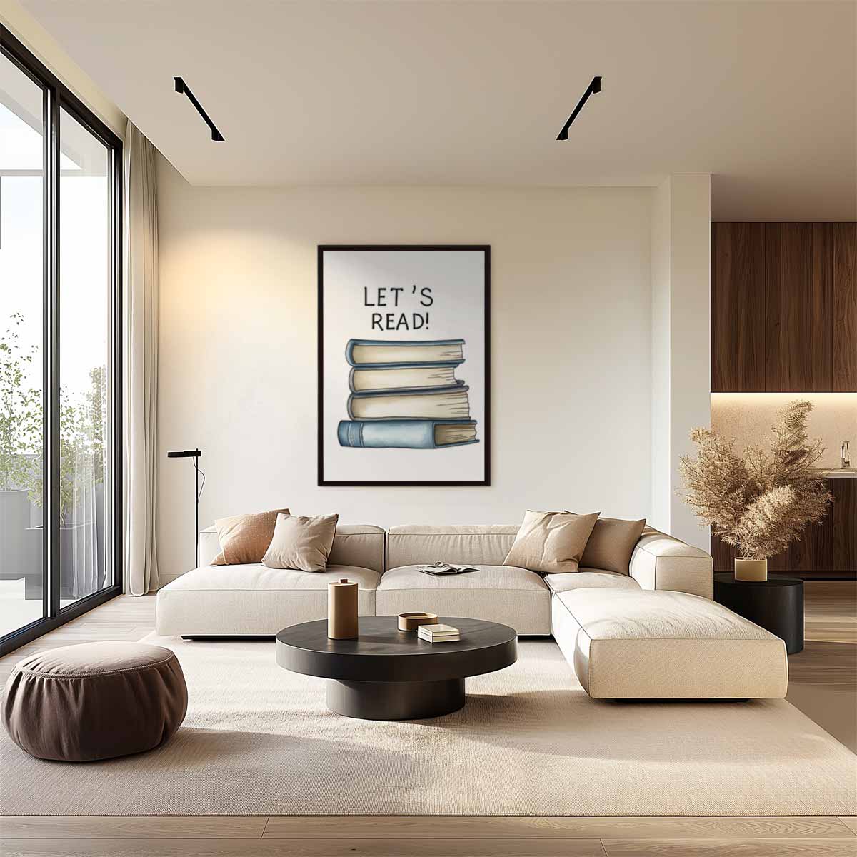Let's Read Kunstopdruk Kunstwerk-canvas-dibond-plexiglas-wanddecoratie-WallArtistic