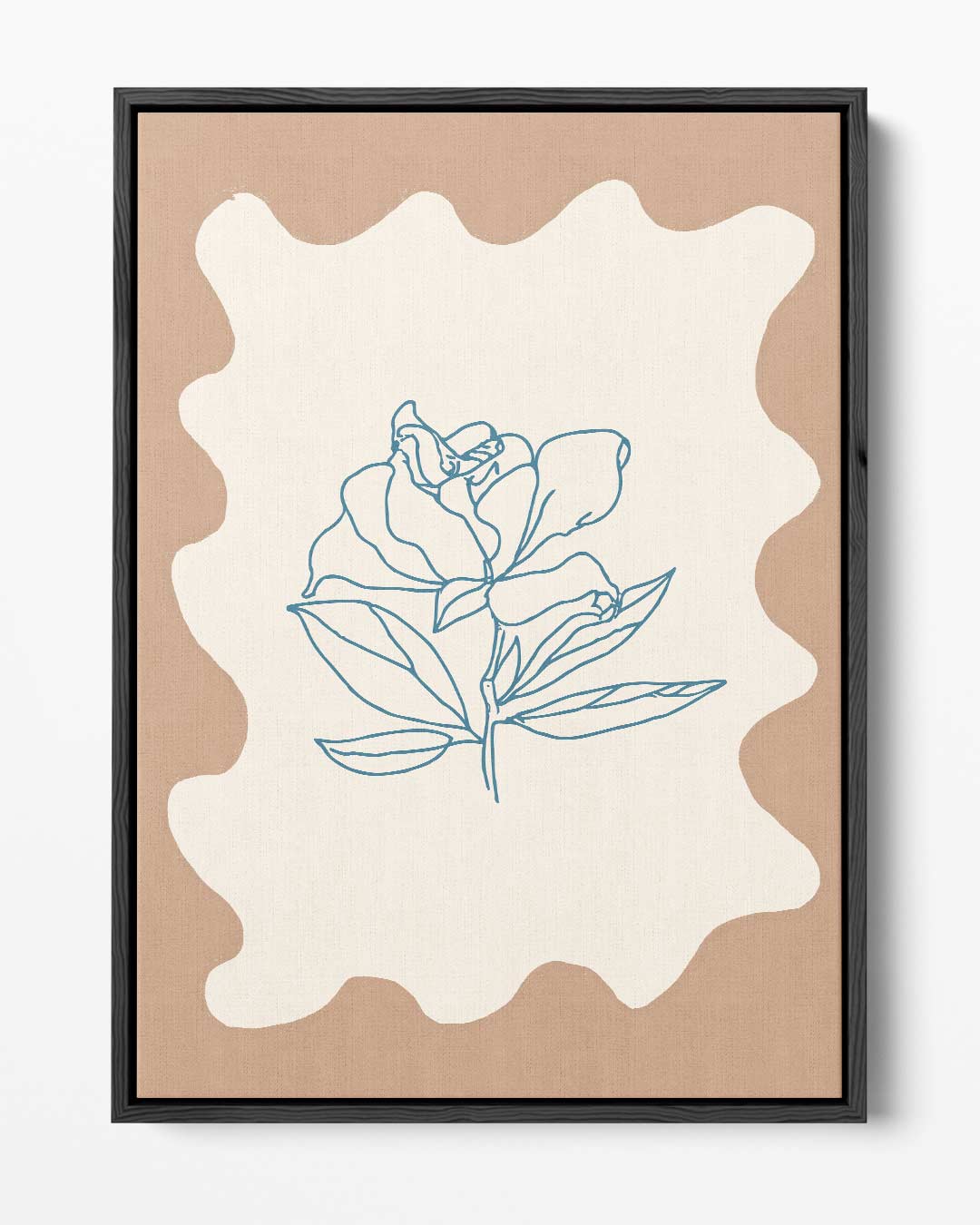 Eenvoudige Bloemenschets Kunstwerk-canvas-dibond-plexiglas-wanddecoratie-WallArtistic
