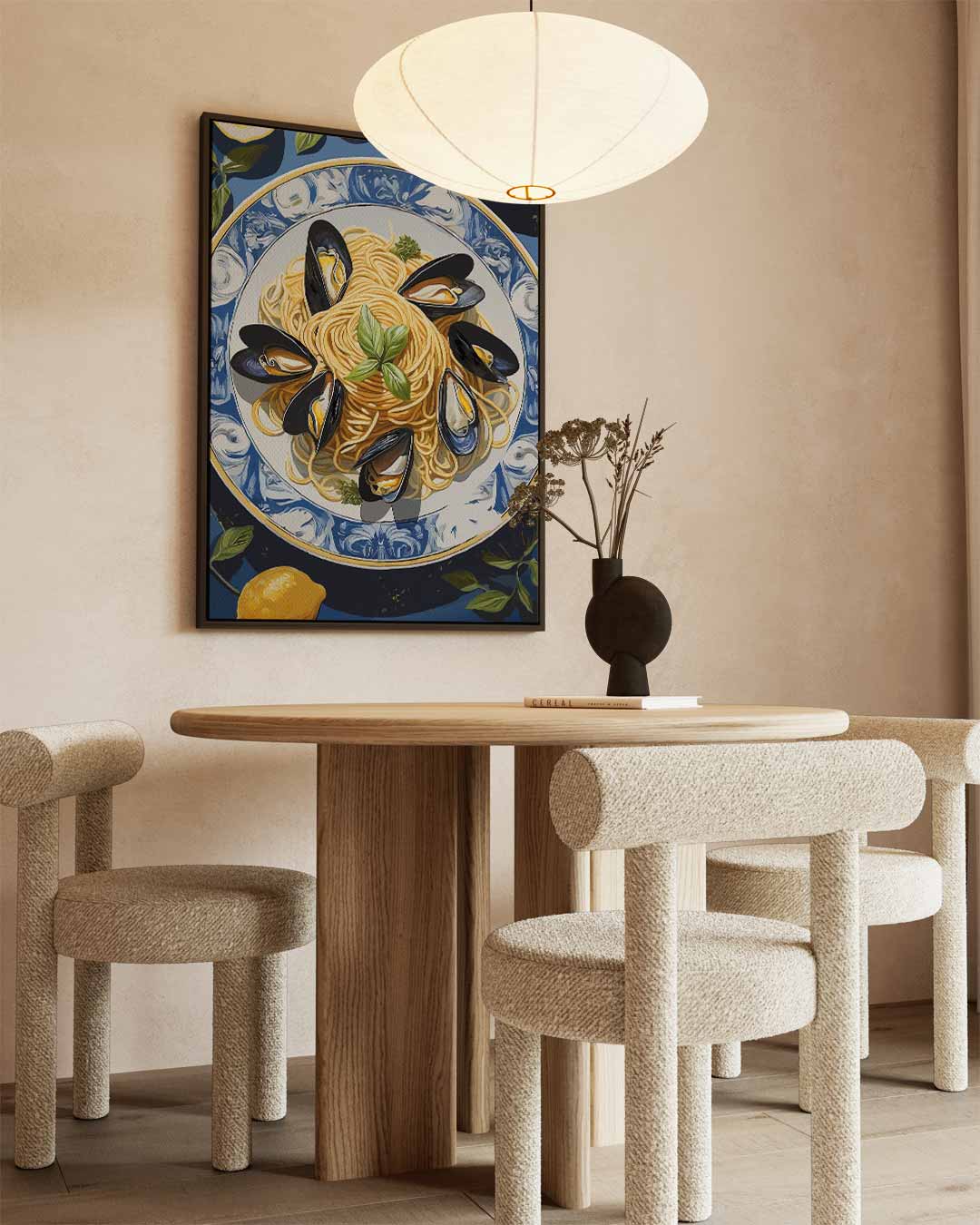 Pasta Delizia Schilderij Kunstwerk-canvas-dibond-plexiglas-wanddecoratie-WallArtistic