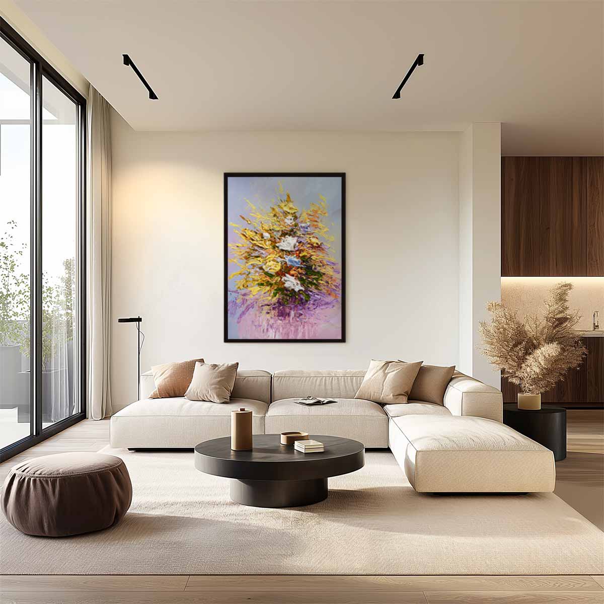 Kleurige Bloemenpracht Kunstwerk-canvas-dibond-plexiglas-wanddecoratie-WallArtistic