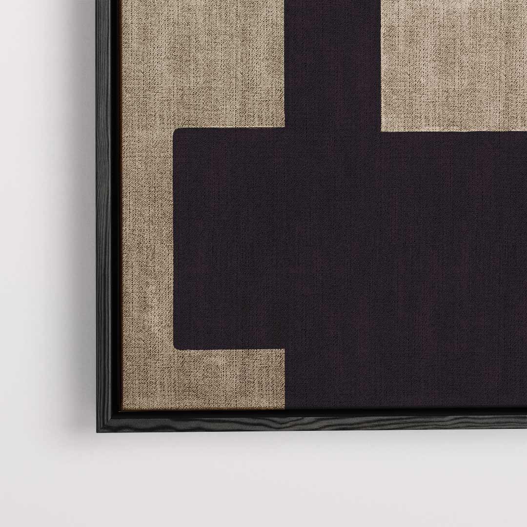 Abstract Bruin Contrast Kunstwerk-canvas-dibond-plexiglas-wanddecoratie-WallArtistic